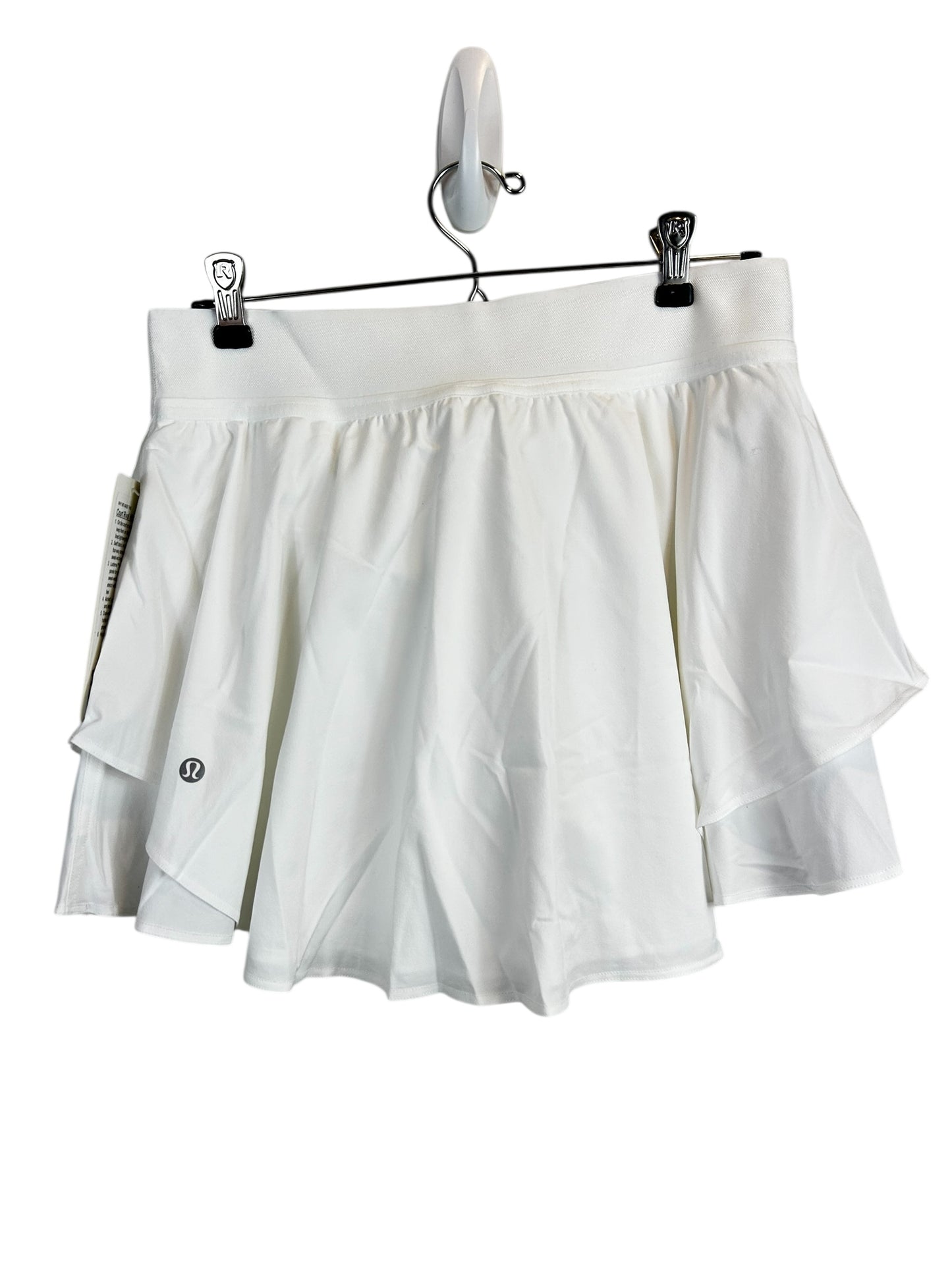 Lululemon Court Rival Perforated High-Rise Skirt White