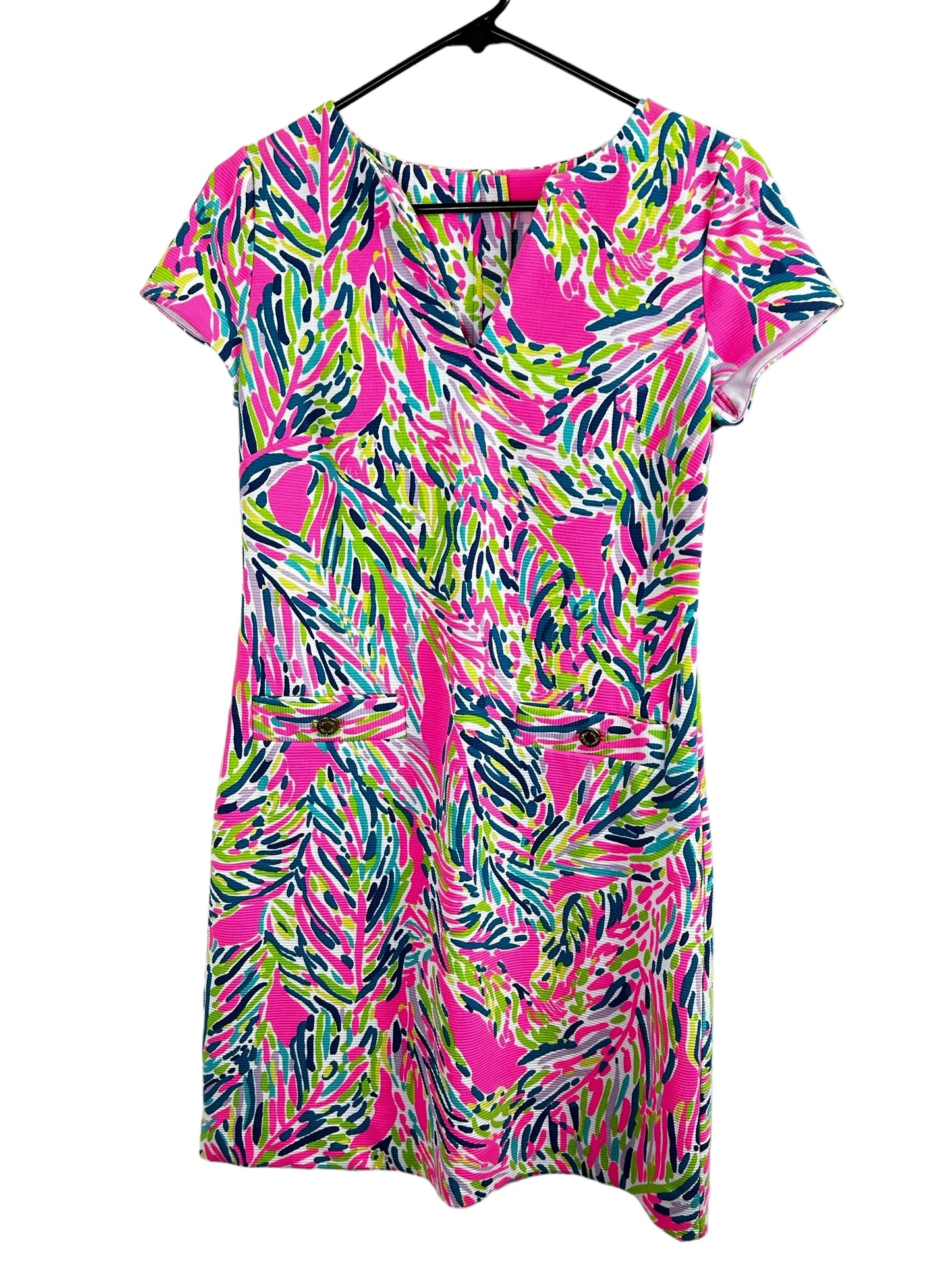 Lilly Pulitzer Layton Shift Dress In Multi Palm Reader Print Size S RETAILS $198