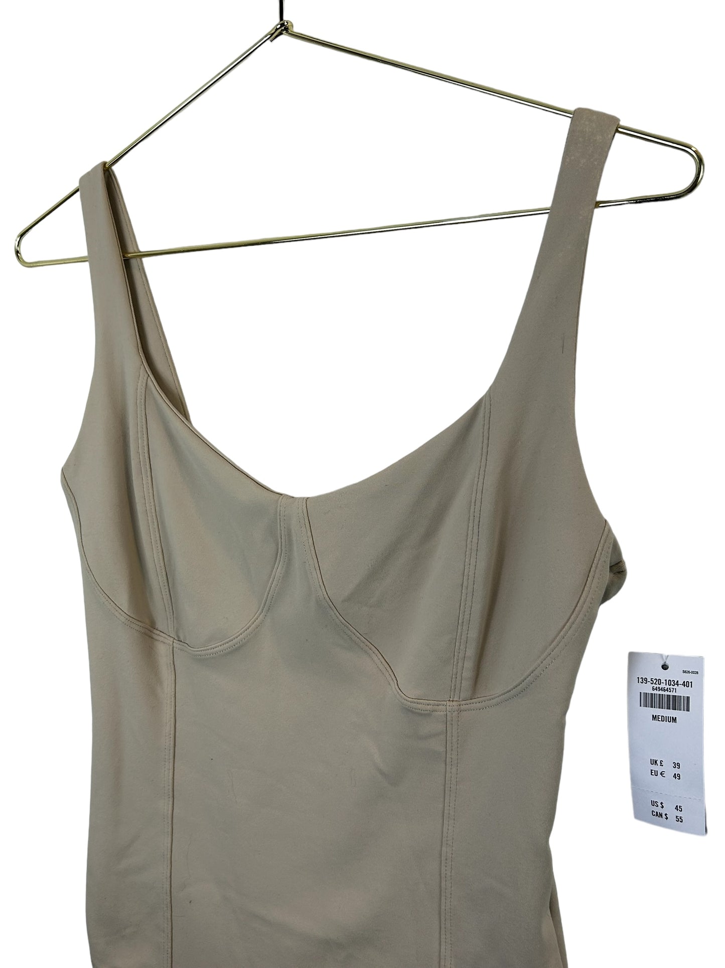 Abercrombie & Fitch NWT cream womens corset tank top bodysuit