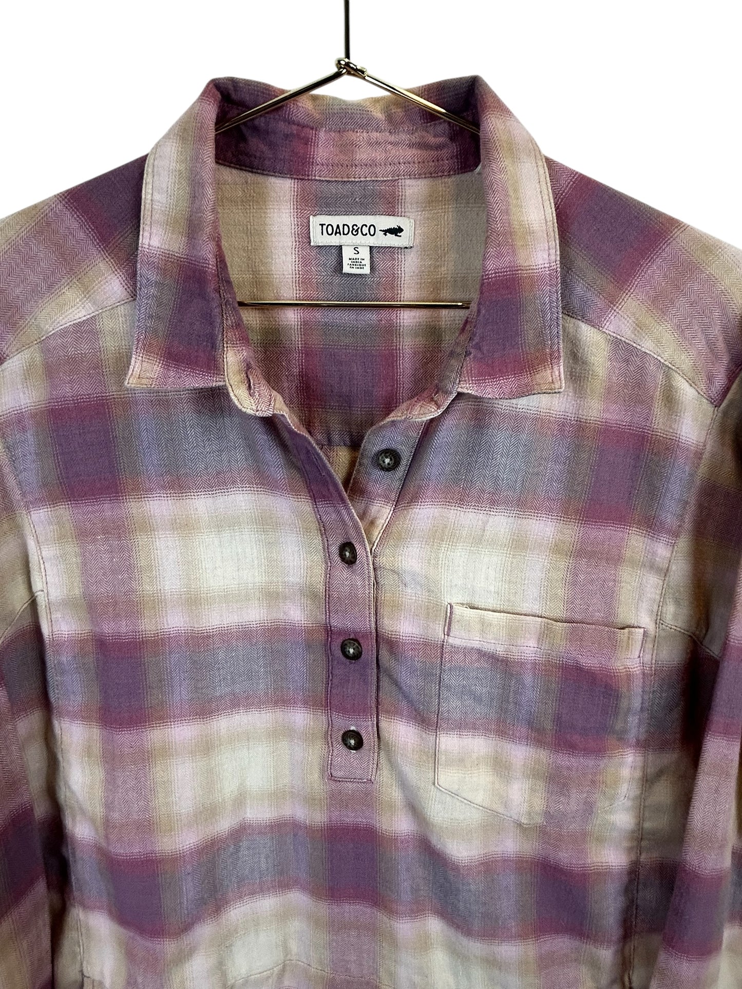 Toad & Co. size small flannel top