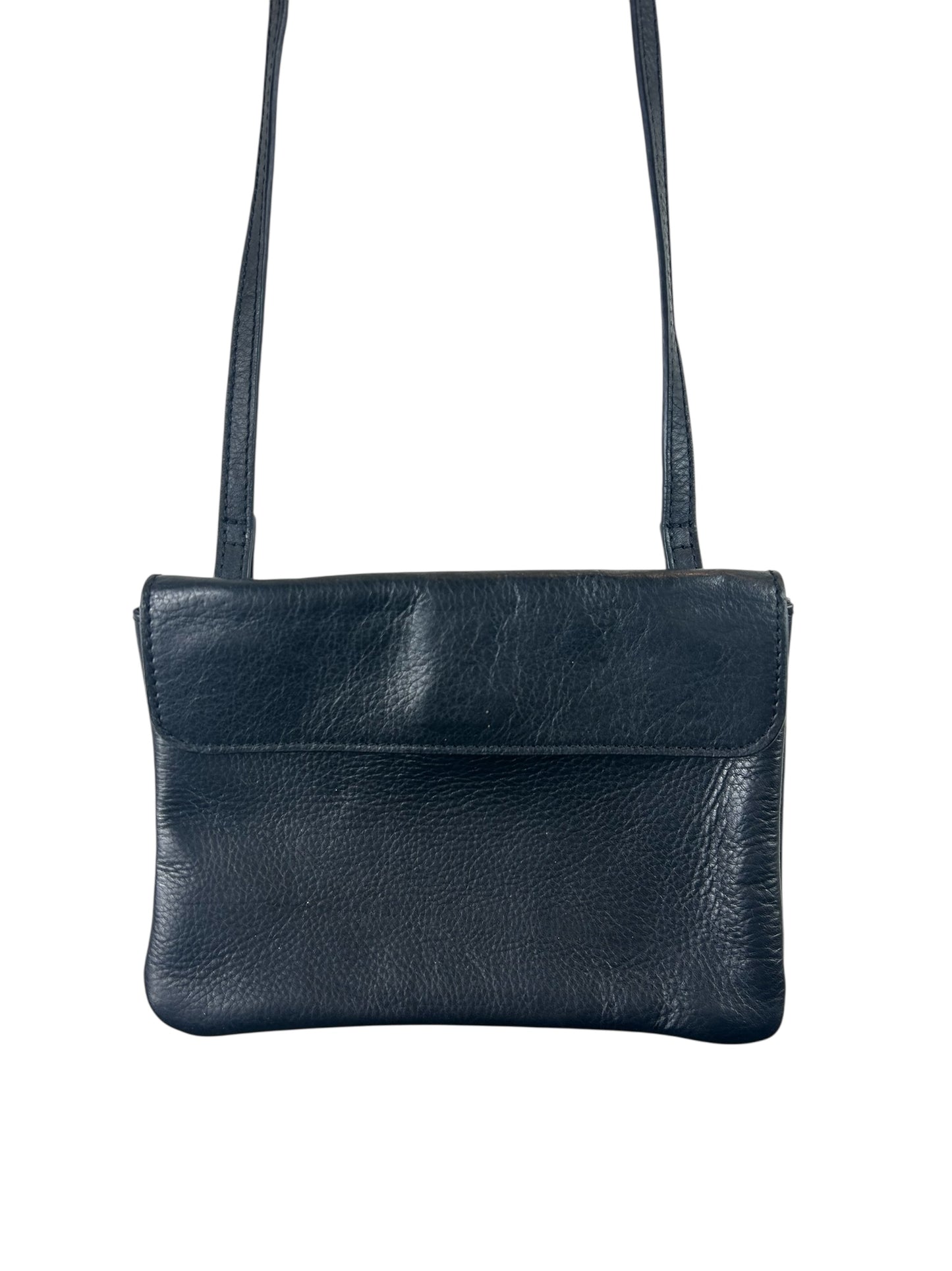 J. Jill Pebbled Leather Crossbody Bag | Black | Adjustable Strap Purse | EUC