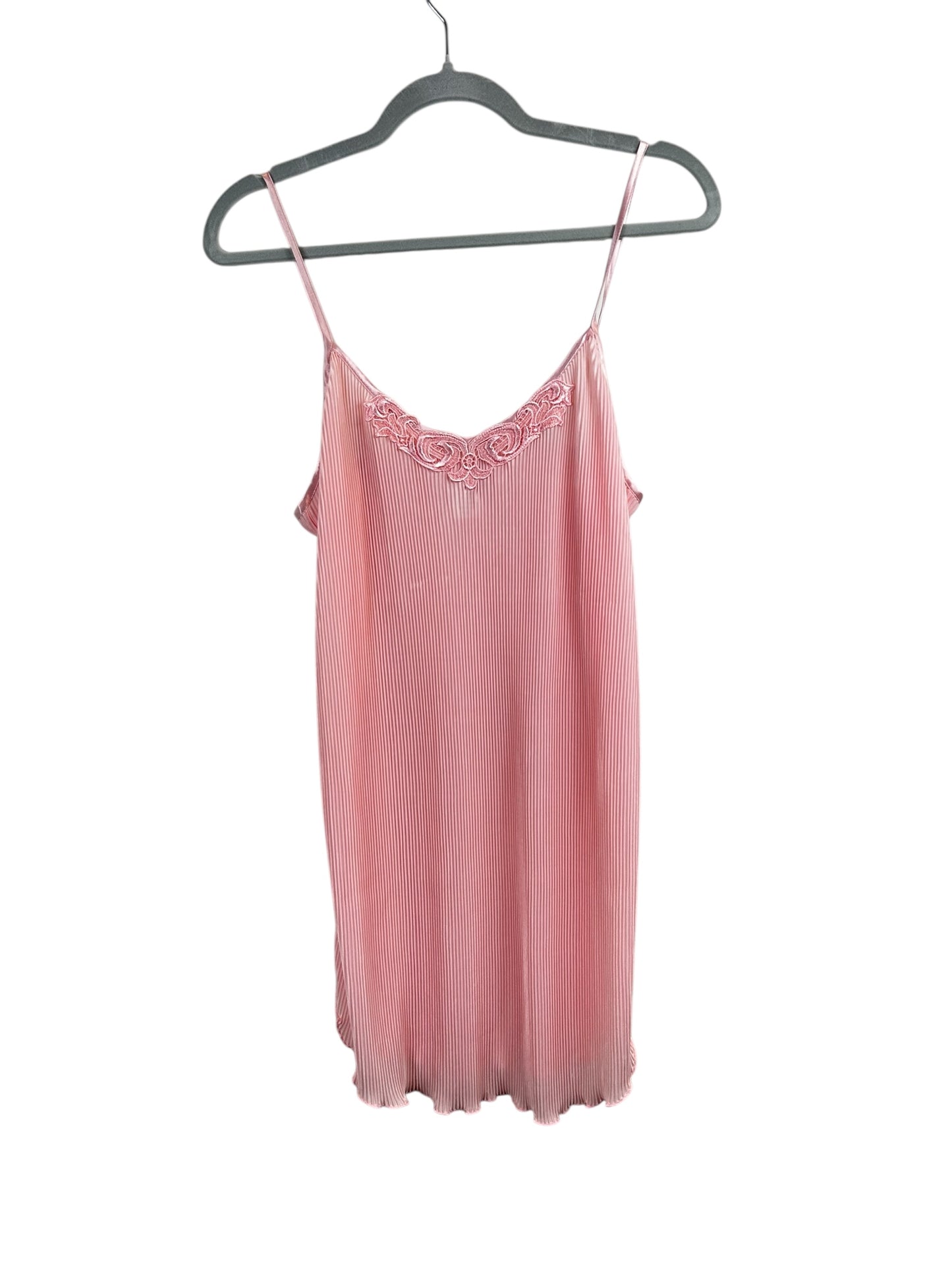 Vintage Violets and roses Elegant Pink Slip Dress