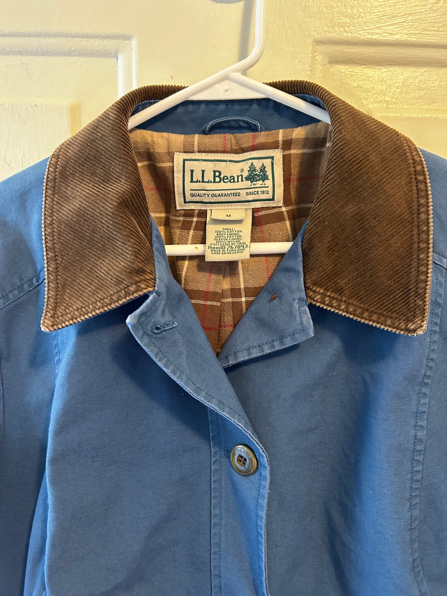 L.L.Bean Workwear Vintage Jacket M 90s Barn Coat Chore Blue Womens