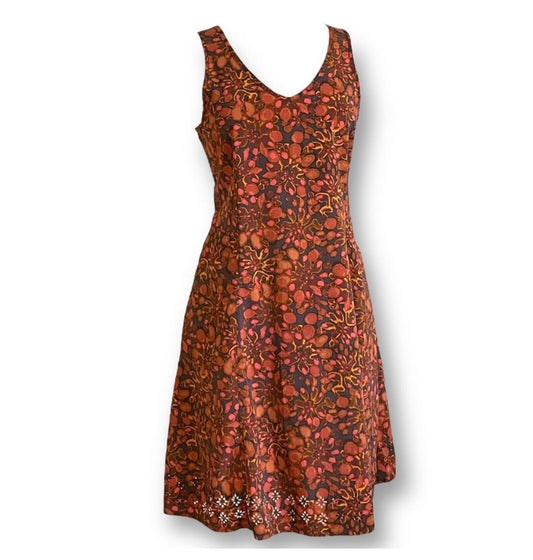 Toad&Co Size M Medium Sunkissed Petal Dress Orange Floral Sleeveless