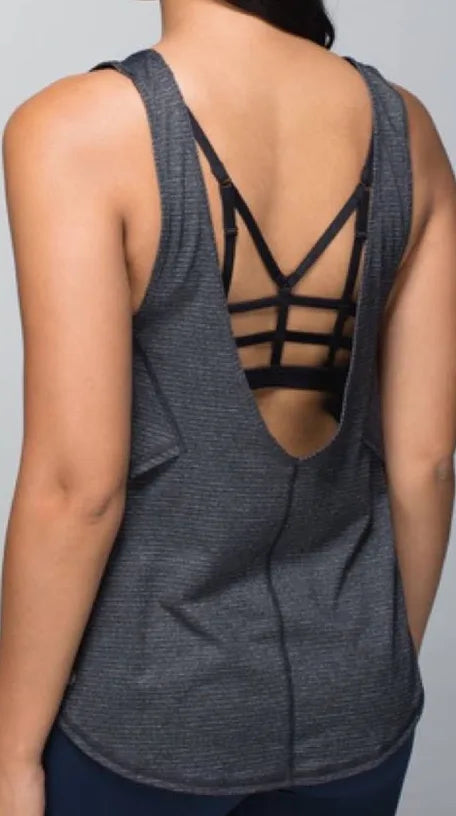 Lululemon Seek The Heat Tank Top Heather Gray