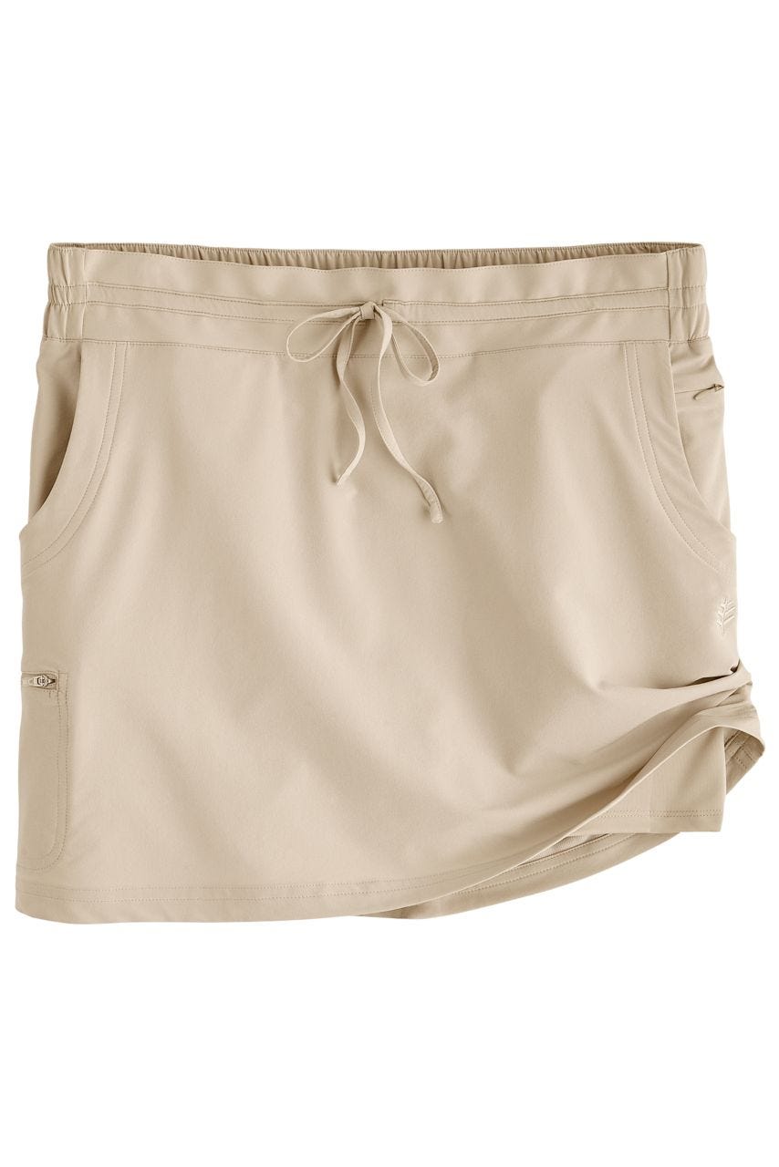 Coolibar Women's Mendocino Travel Skort, UPF 50+, Performance, Size XS