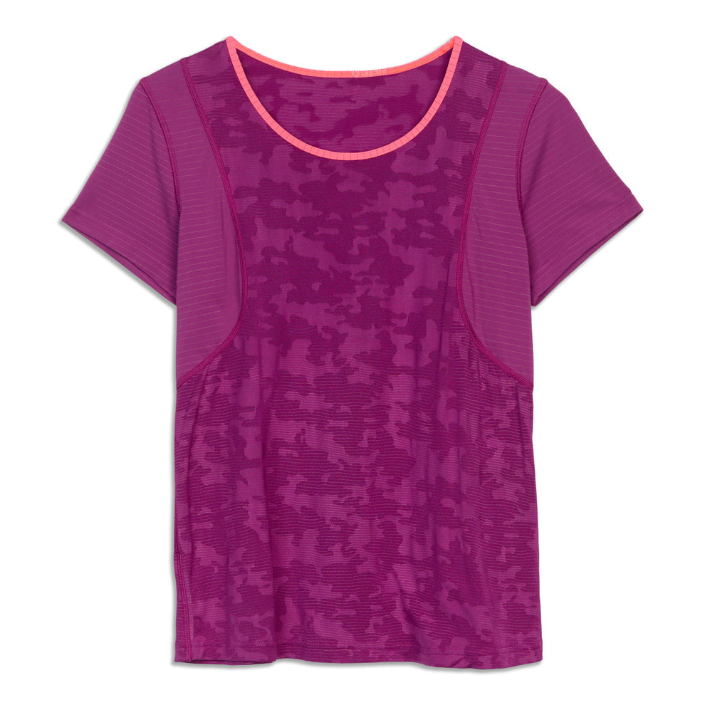 Lululemon Run For Days Short Sleeve Regal Plum