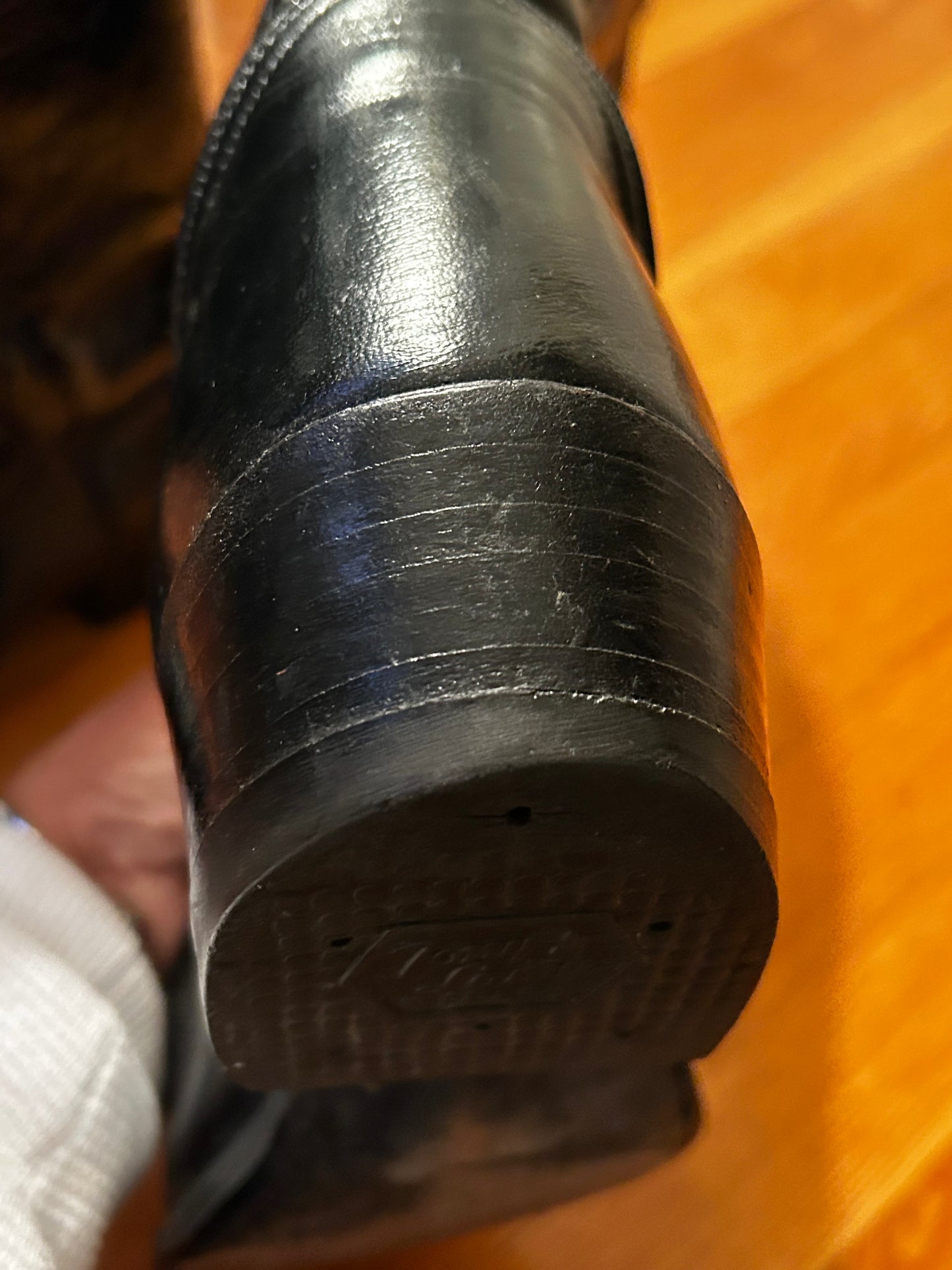 TONY LAMA Men's Black Leather Western Cowboy Embroidered Boots Size 10 1/2  # S2951