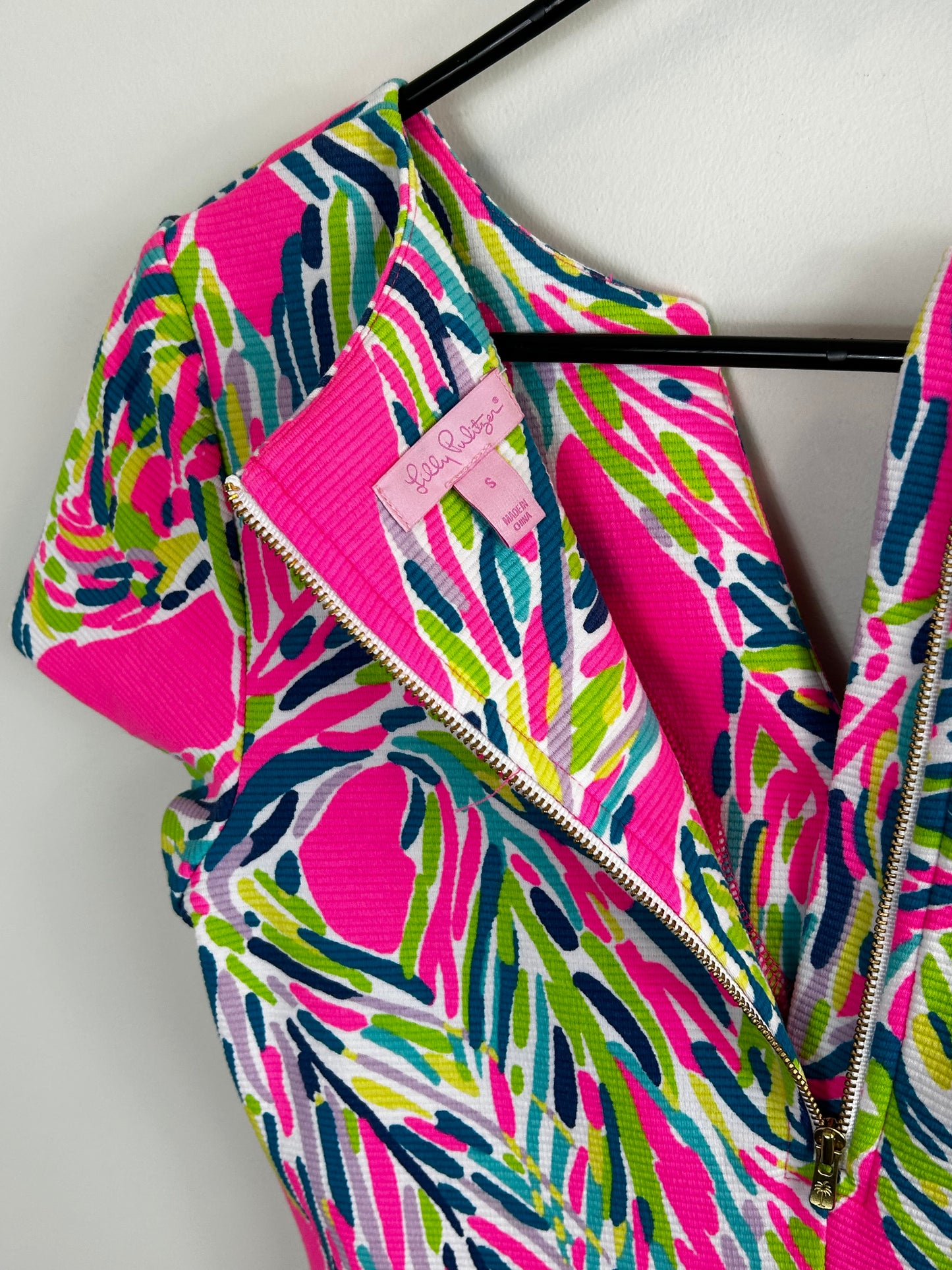 Lilly Pulitzer Layton Shift Dress In Multi Palm Reader Print Size S RETAILS $198