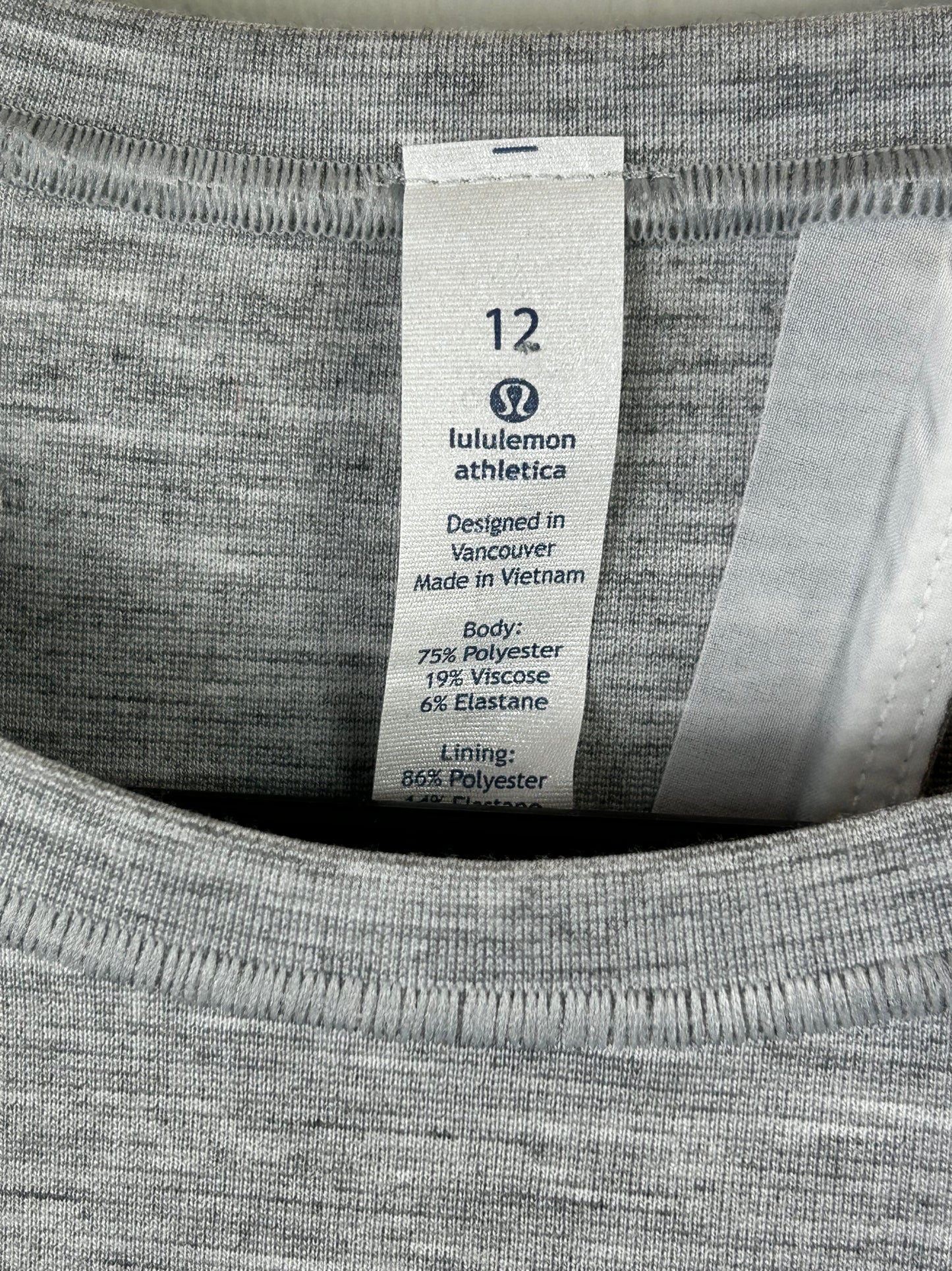 Lululemon Minimal Tank NWT Heathered Power Grey