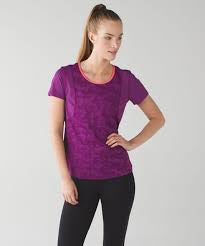 Lululemon Run For Days Short Sleeve Regal Plum