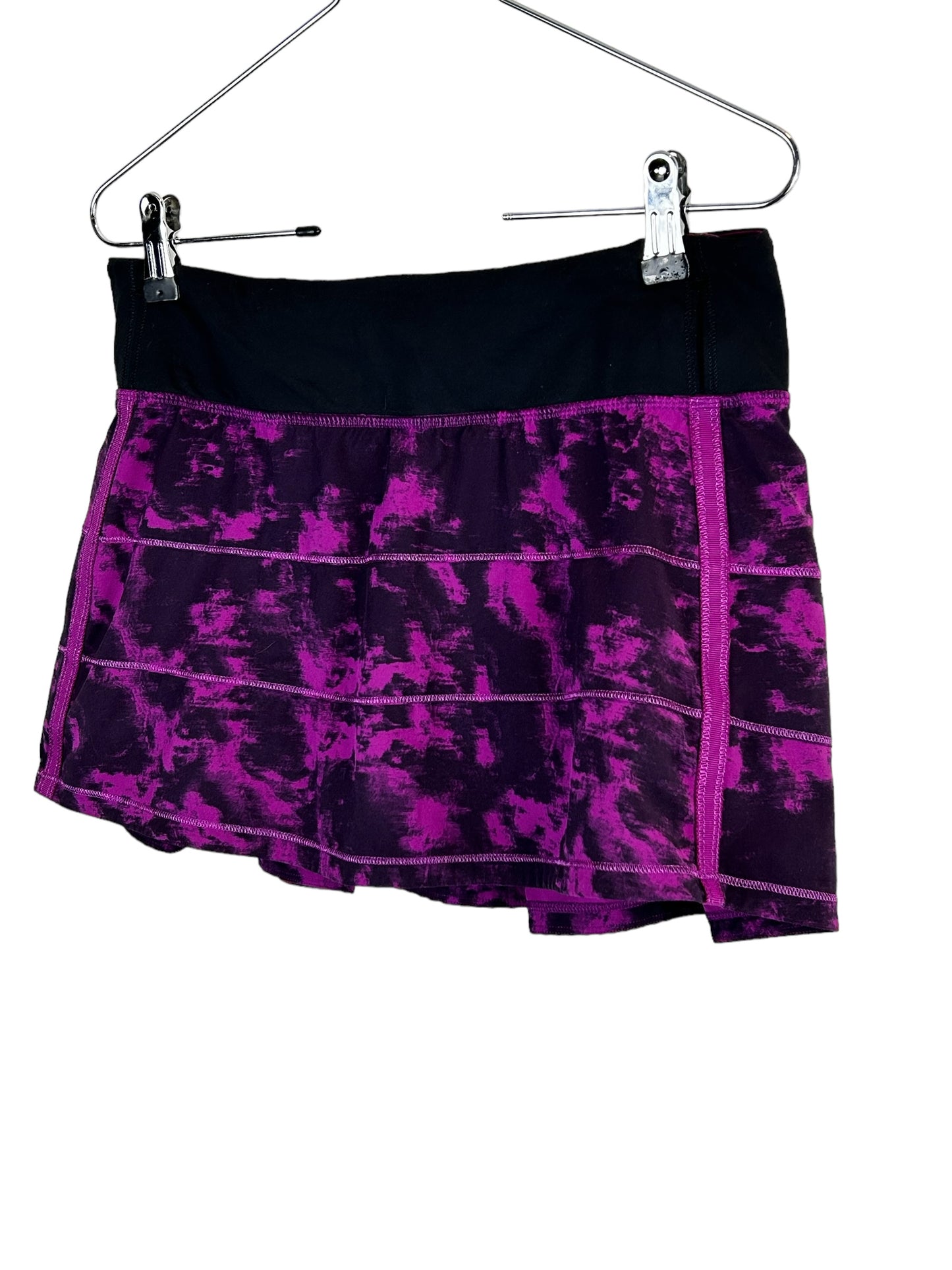 Lululemon Pace Rival Skirt II 4-way Stretch Breezie Regal Plum Black / Black