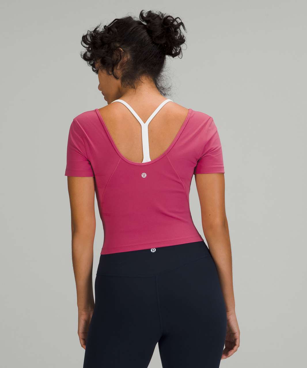 Lululemon Align Women's Pink Athletic Top Crop Workout Shirt
