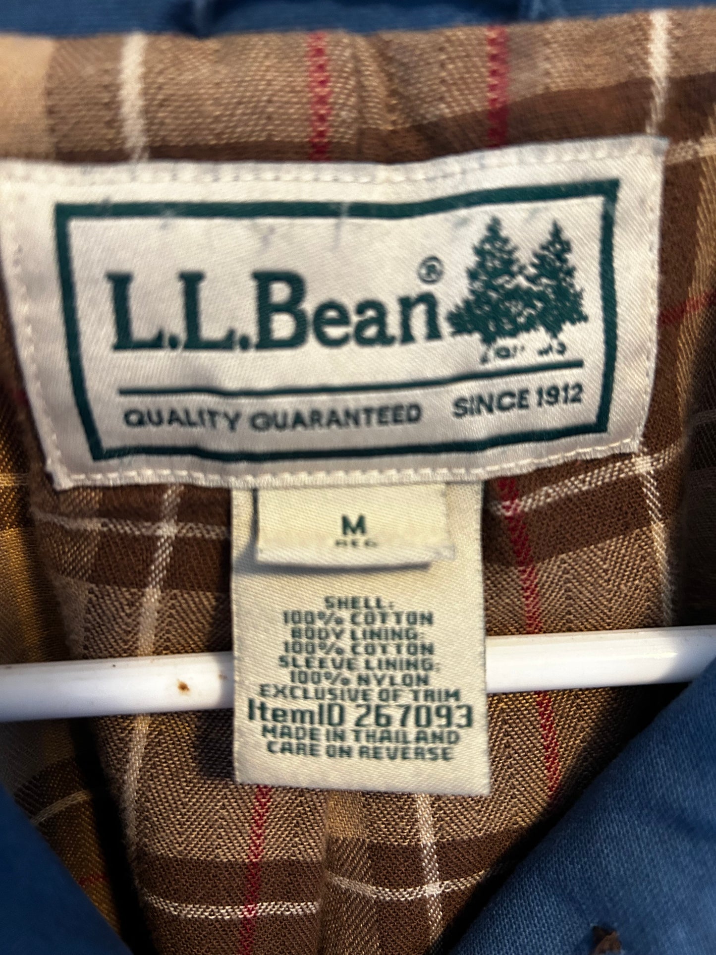 L.L.Bean Workwear Vintage Jacket M 90s Barn Coat Chore Blue Womens
