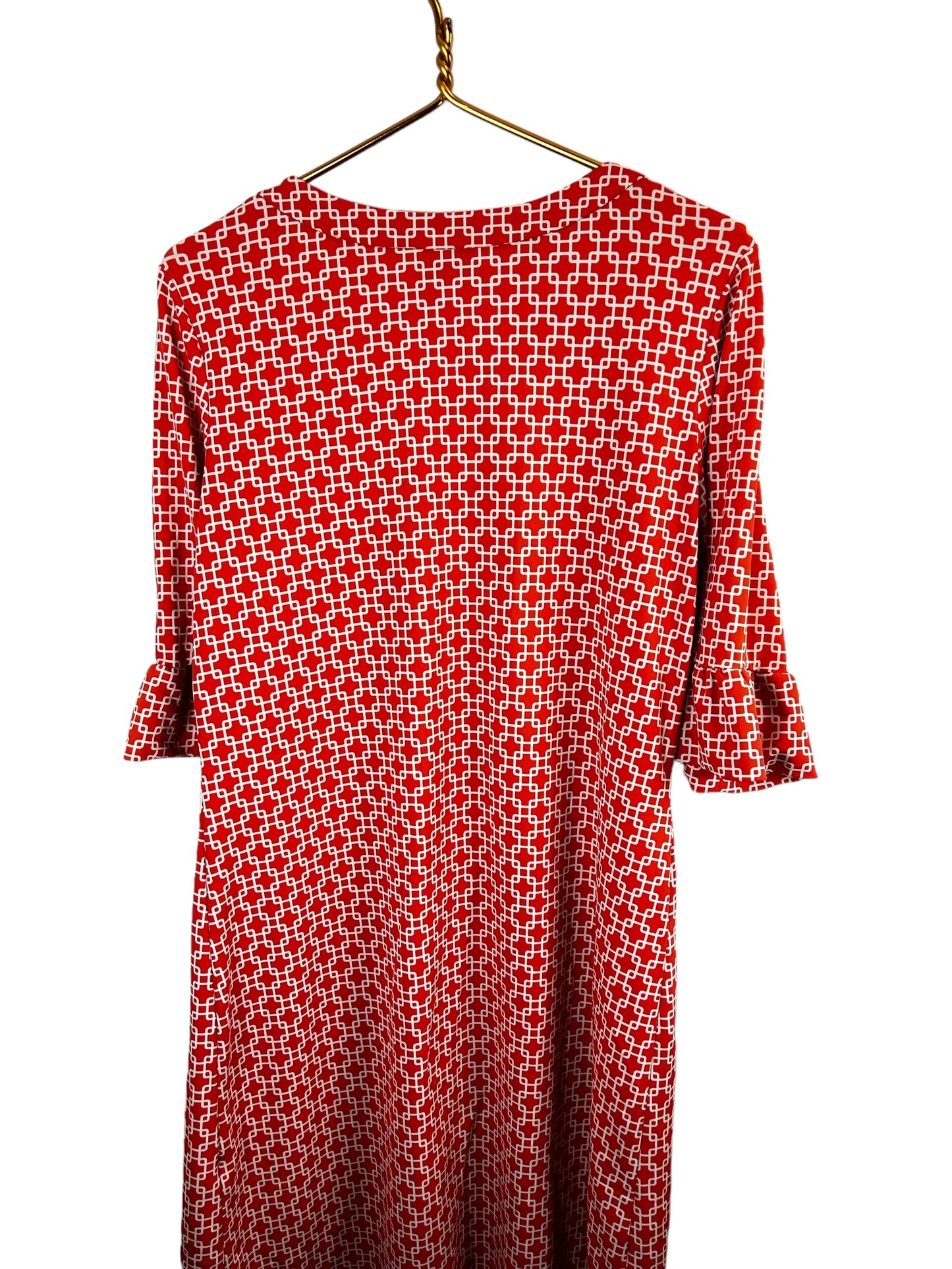 Jude Connally Geometric Print Nancy Dress Size L