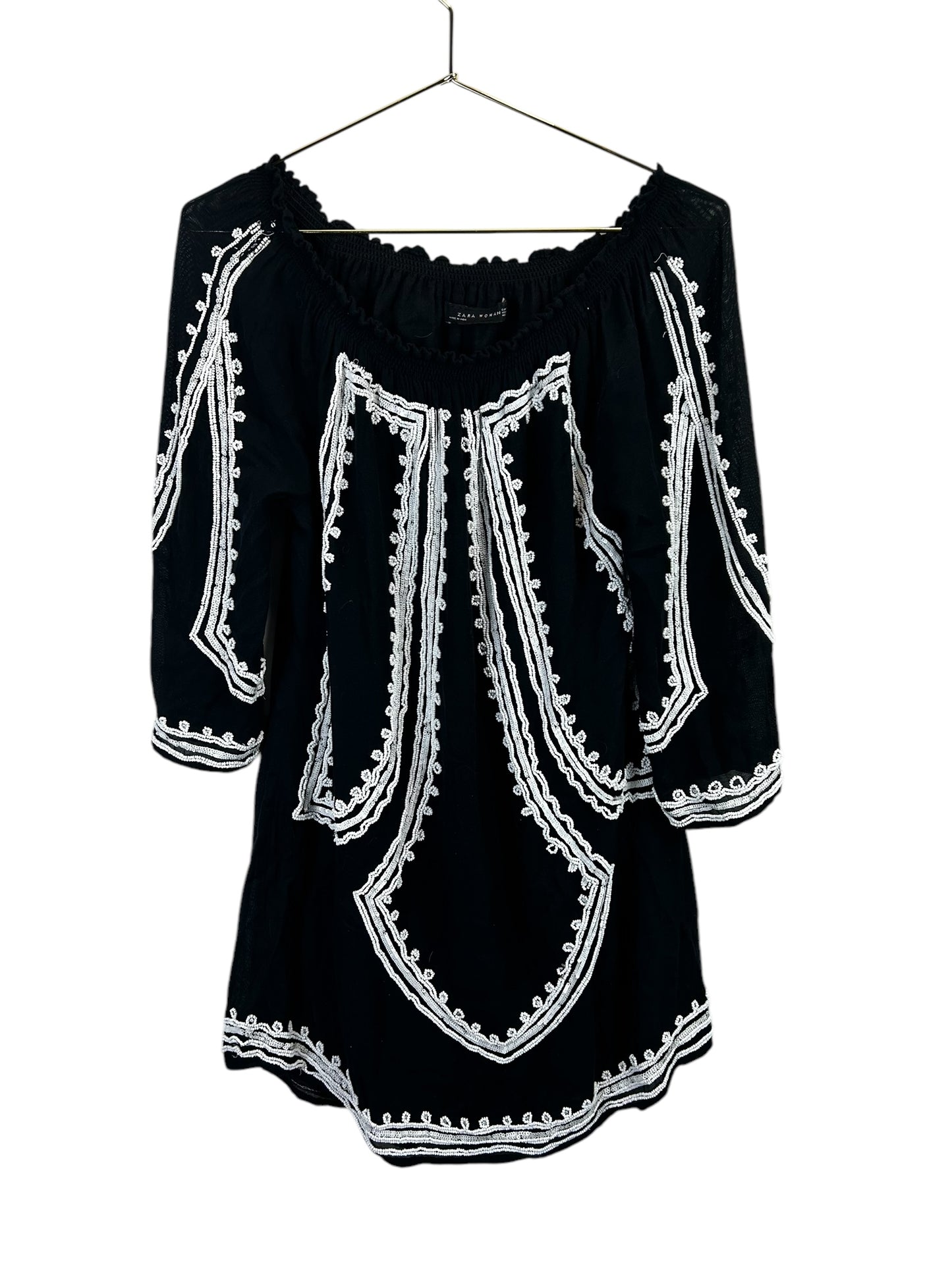 Zara Woman Beaded Tunic Size M