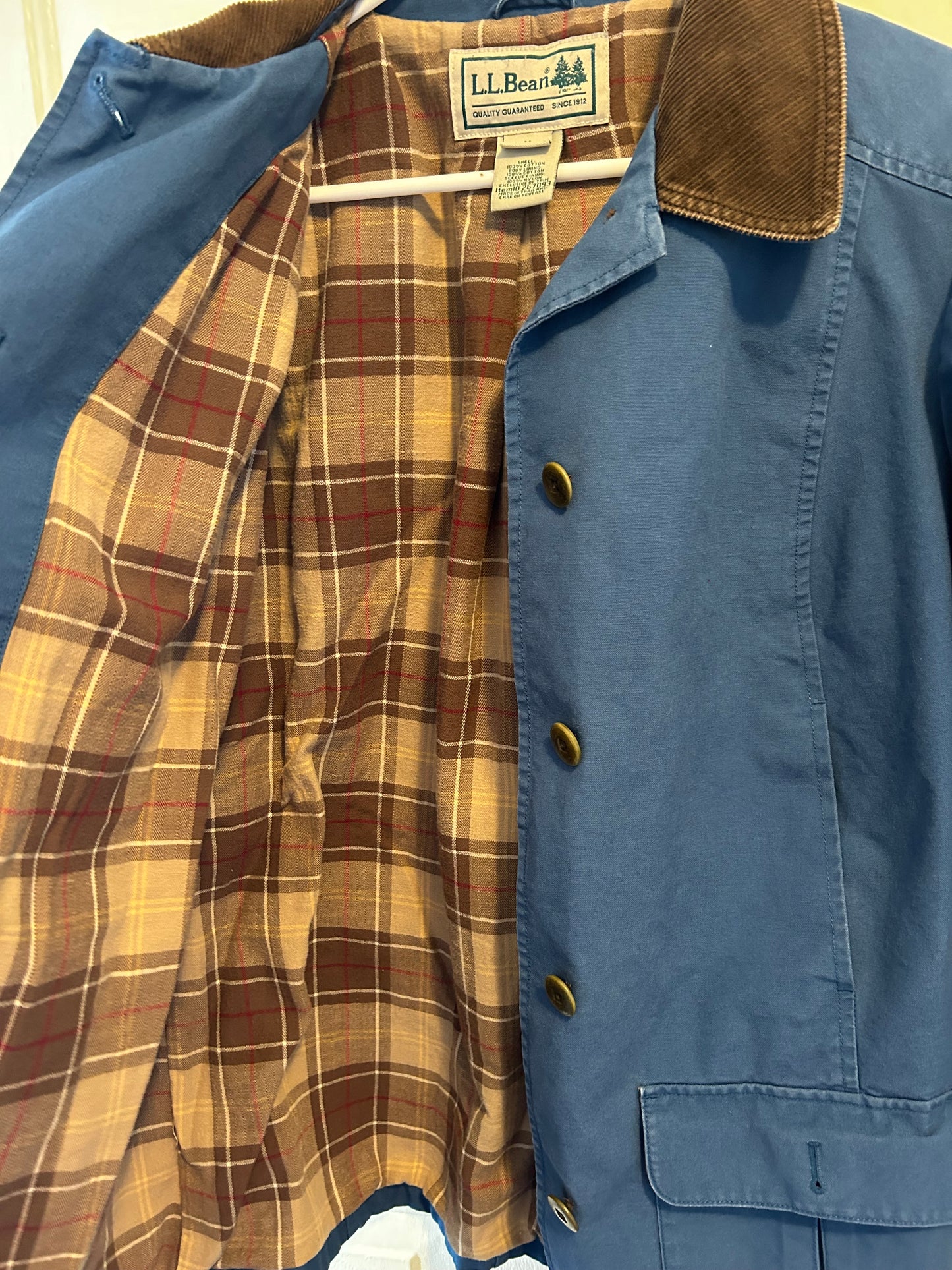 L.L.Bean Workwear Vintage Jacket M 90s Barn Coat Chore Blue Womens