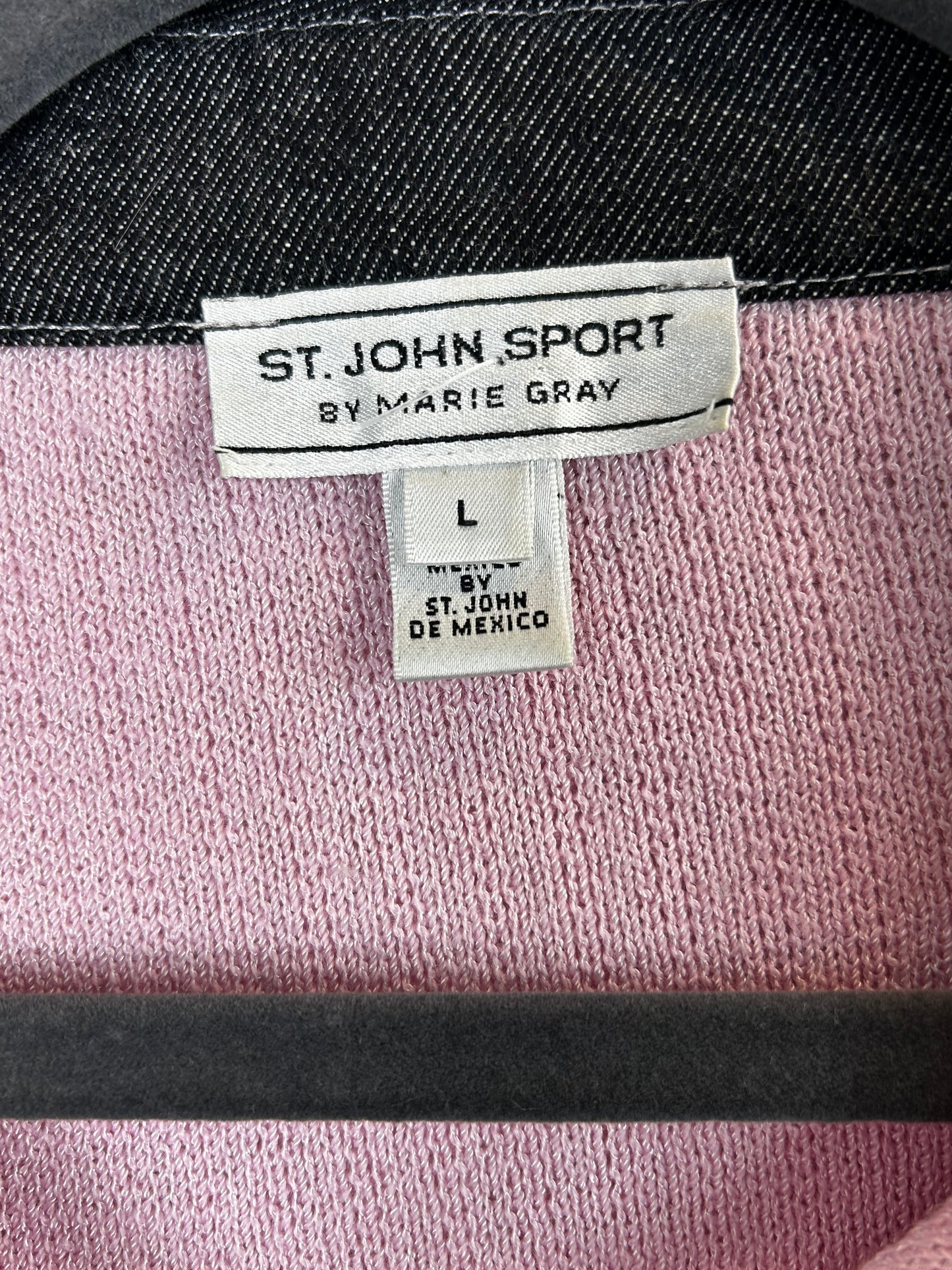 St. John Sport Vintage Sweater with lace up detail