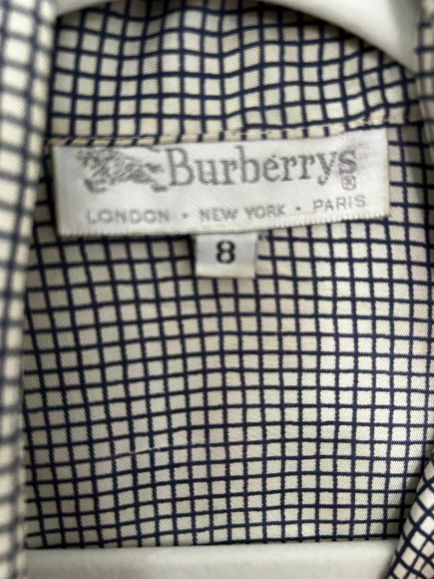 Burberrys (name prior to 1999) vintage women’s silk long sleeve shirt blouse top