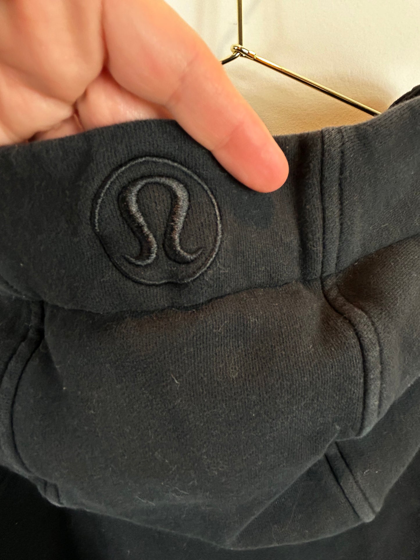 Lululemon Athletica Cotton Blend Full Zip Hoodie Jacket (Women's Size 20) Black