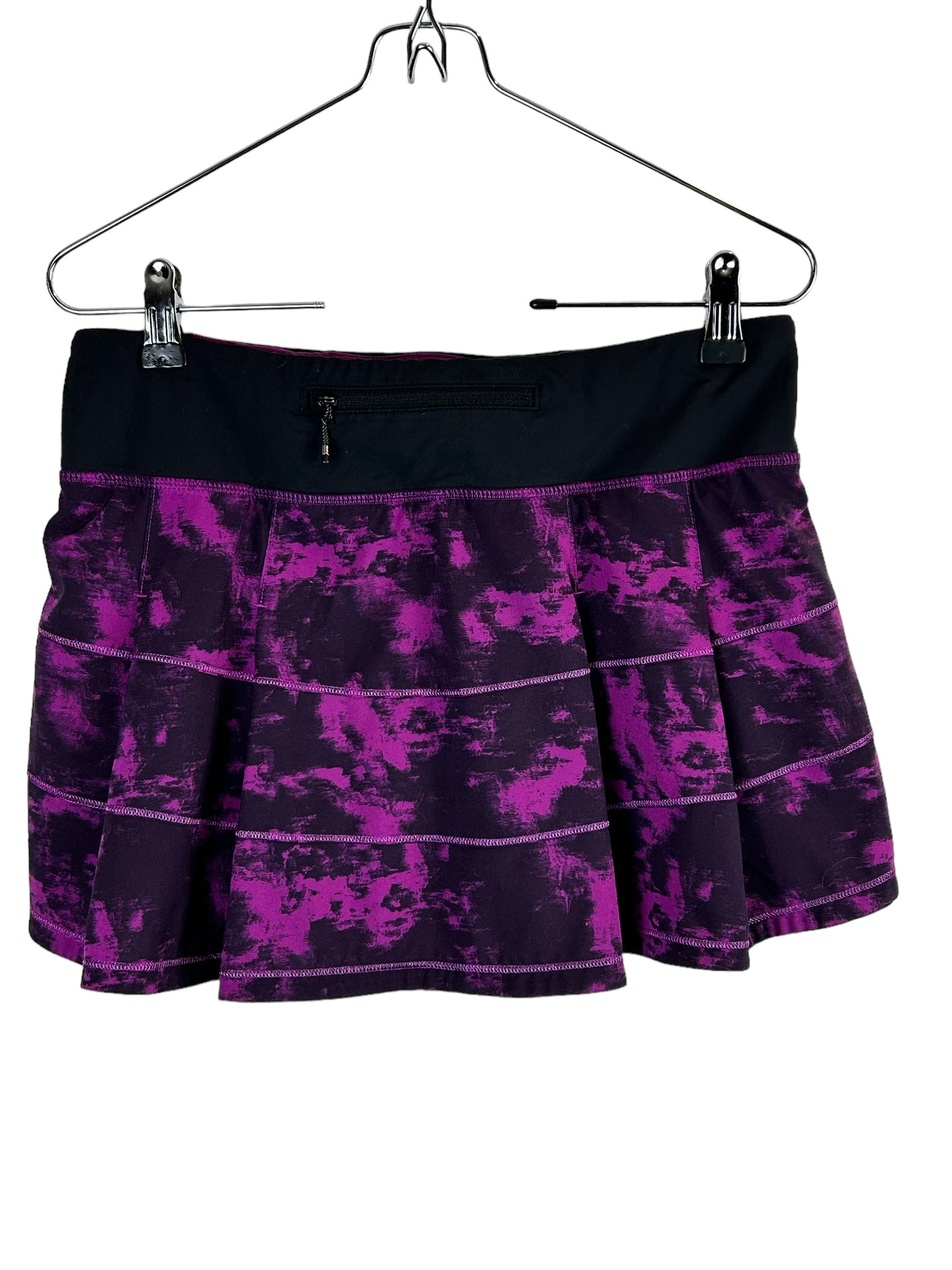 Lululemon Pace Rival Skirt II 4-way Stretch Breezie Regal Plum Black / Black