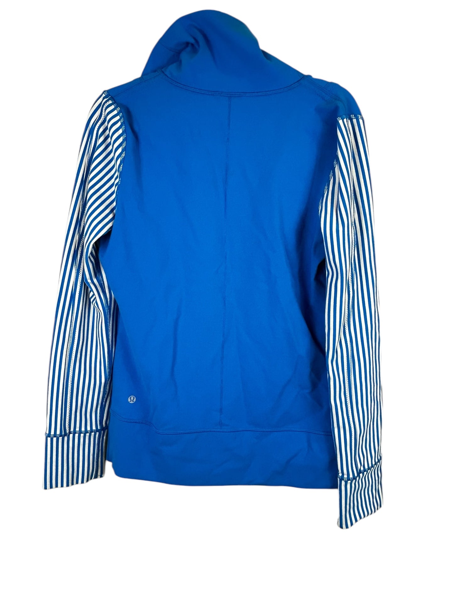 Lululemon Daily Yoga Jacket Beaming Blue / Classic Stripe Polar