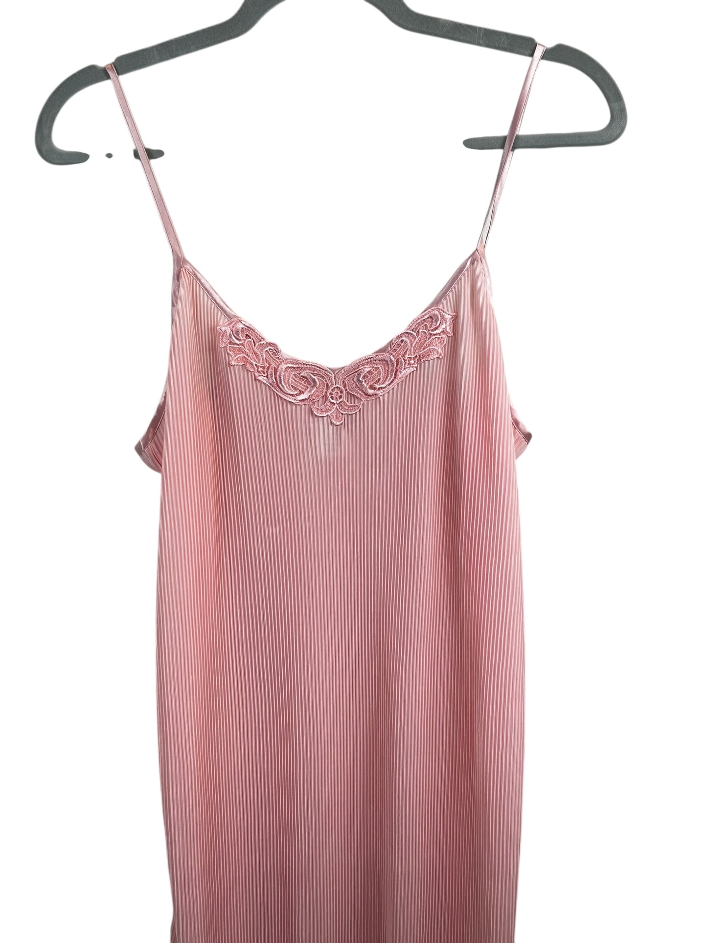 Vintage Violets and roses Elegant Pink Slip Dress