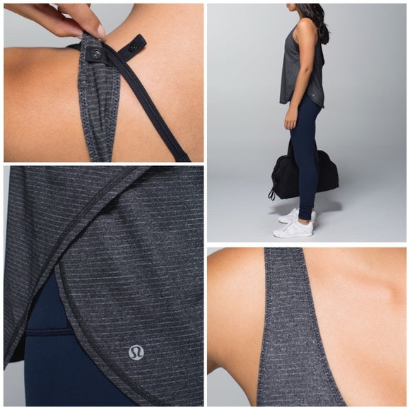 Lululemon Seek The Heat Tank Top Heather Gray