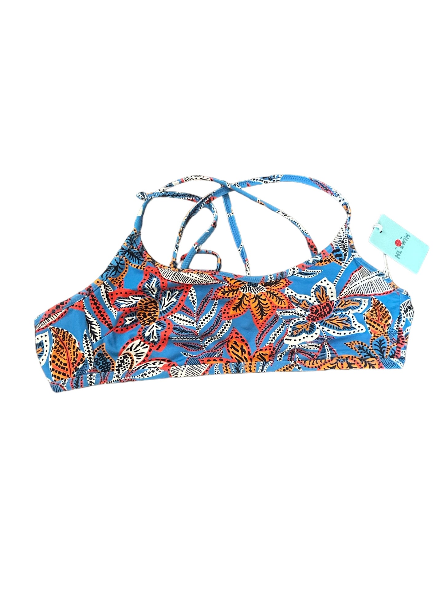 Marine Layer Crossback Bikini Top & Bottom in Blue Tropical