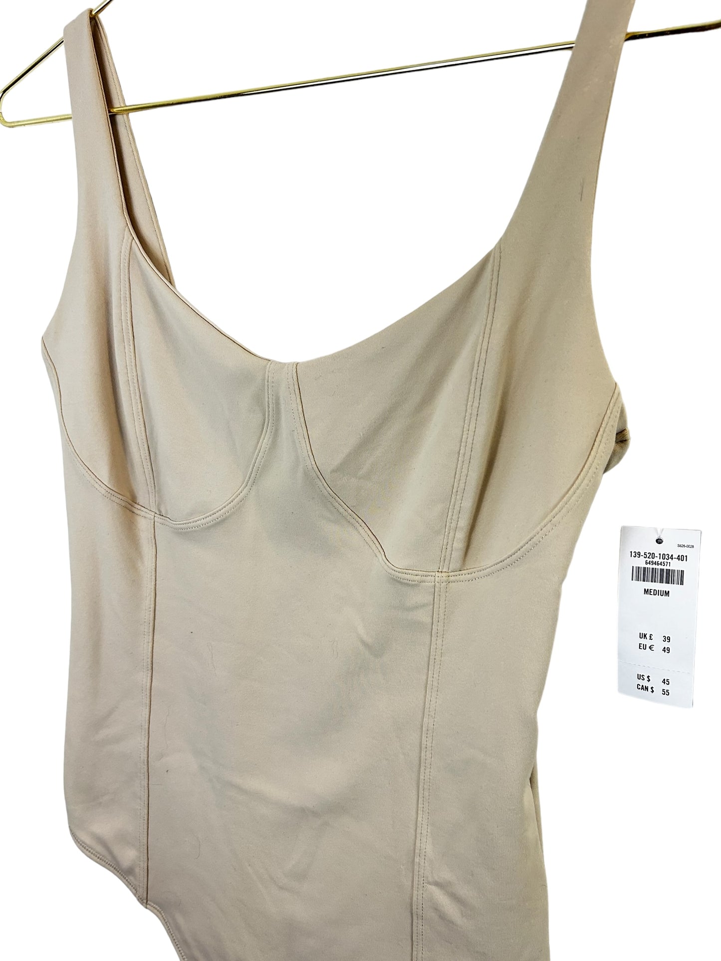 Abercrombie & Fitch NWT cream womens corset tank top bodysuit