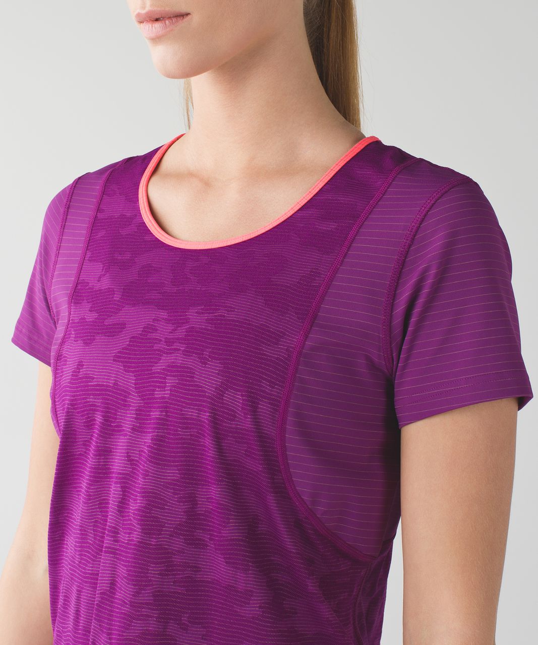 Lululemon Run For Days Short Sleeve Regal Plum