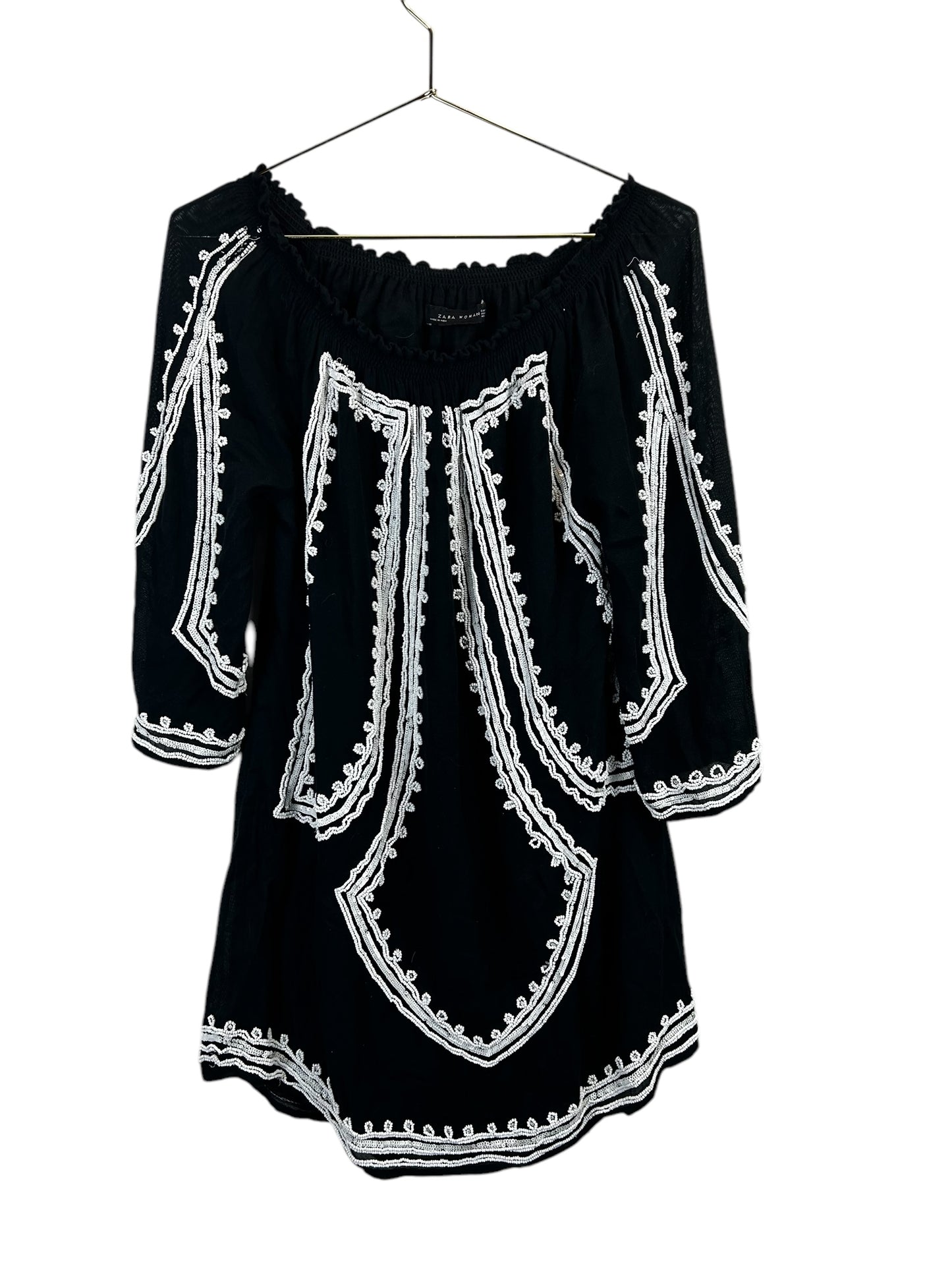 Zara Woman Beaded Tunic Size M