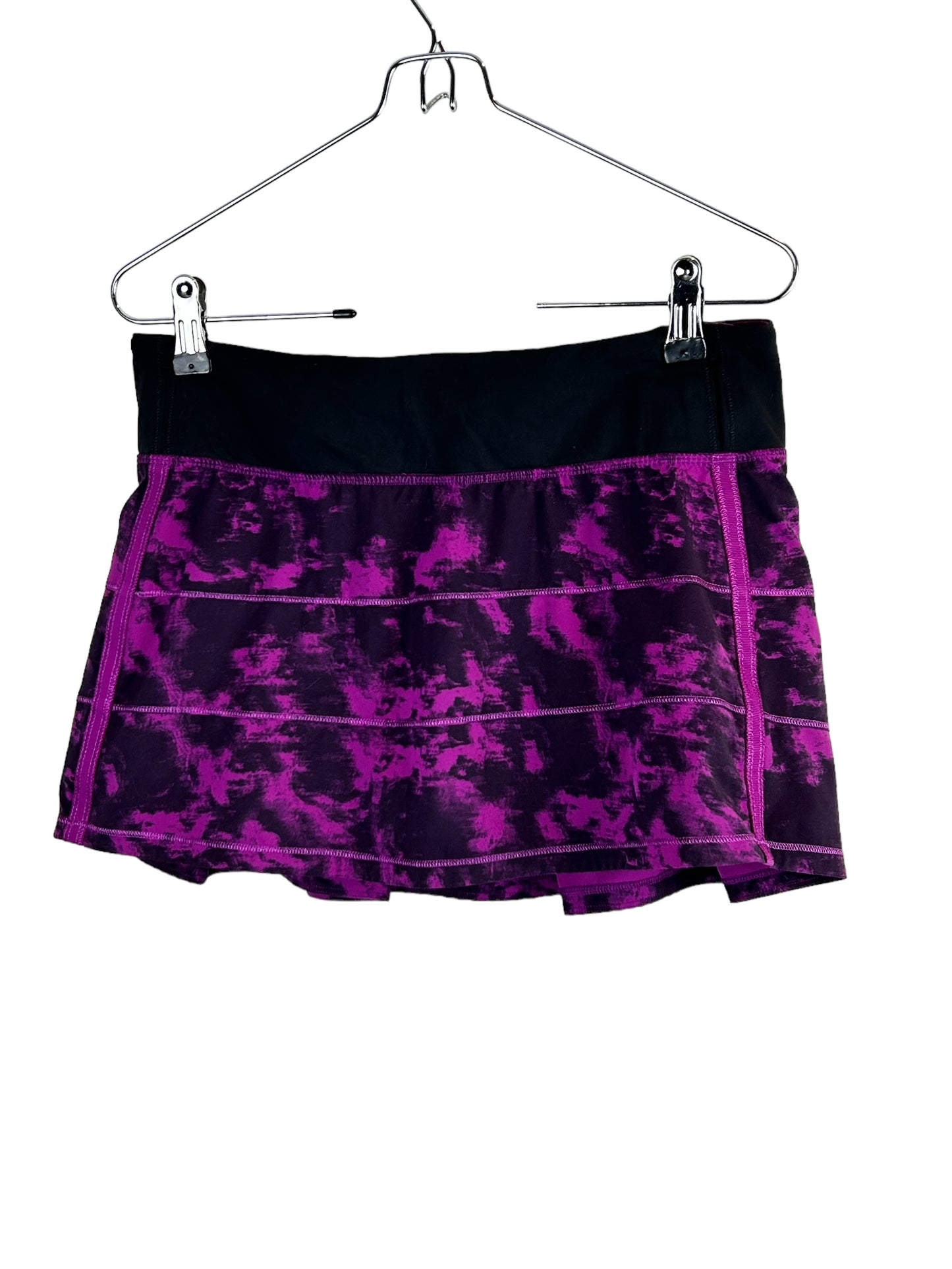 Lululemon Pace Rival Skirt II 4-way Stretch Breezie Regal Plum Black / Black