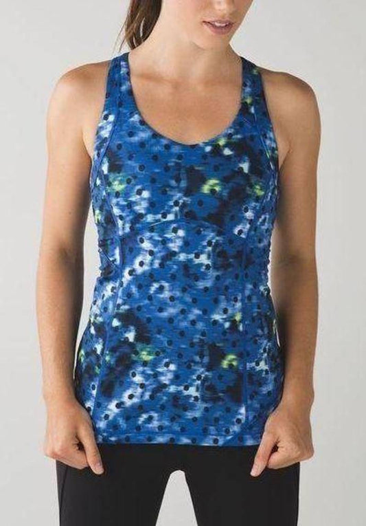 Lululemon Kanto Catch Me Tank
Windy Blooms Saphire Blue Multi / Naval Blue