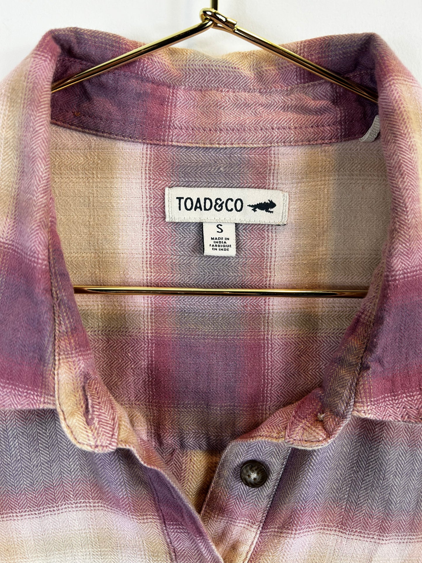 Toad & Co. size small flannel top