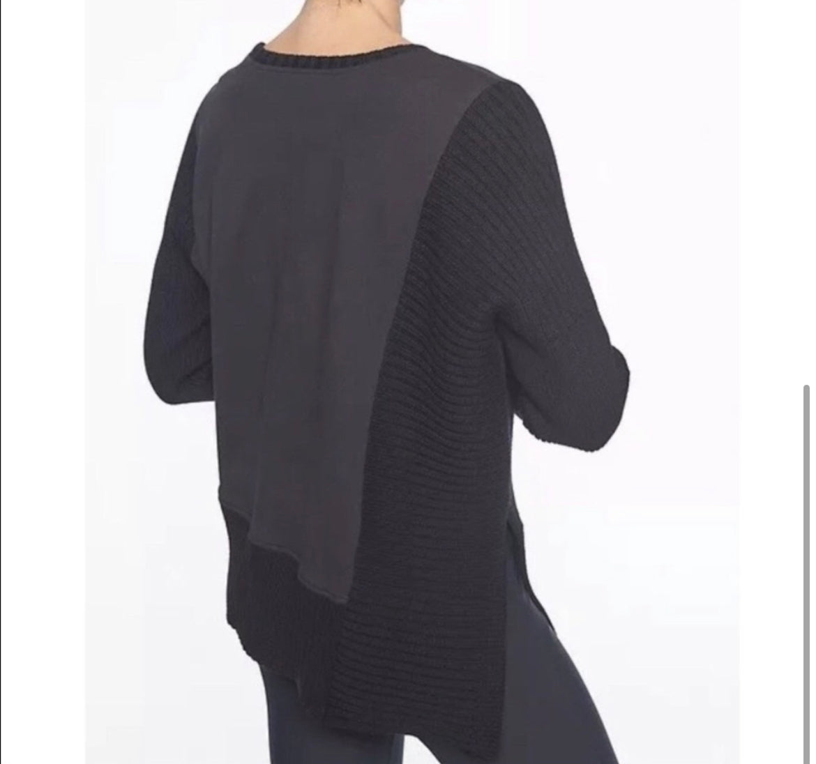 Athleta Bayridge Asymmetrical Ribbed Sweater XS/S