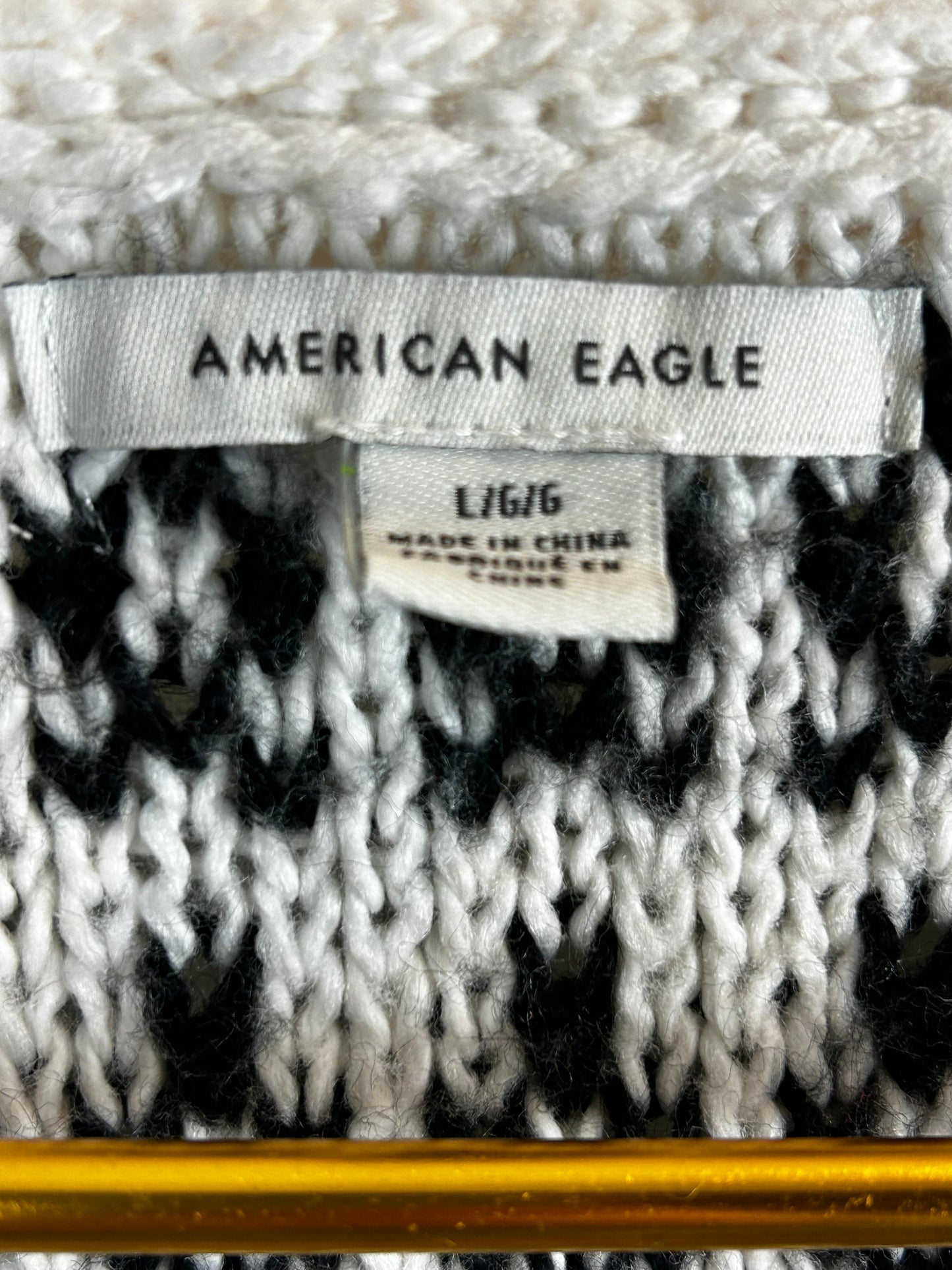 American Eagle Cropped Fair Isle Sweater