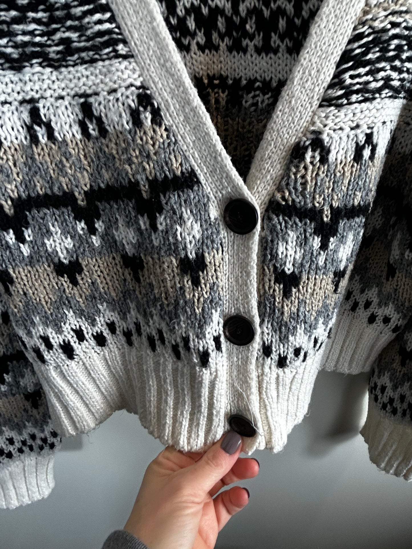 American Eagle Cropped Fair Isle Sweater