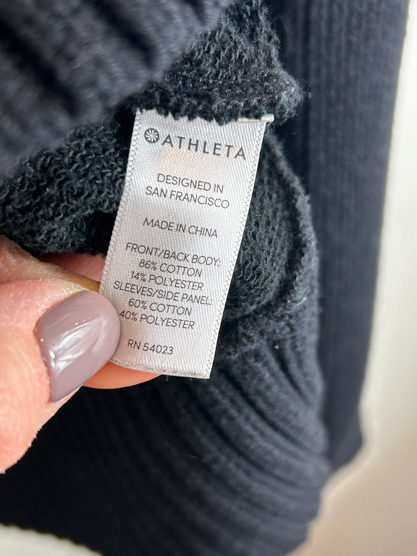 Athleta Bayridge Asymmetrical Ribbed Sweater XS/S