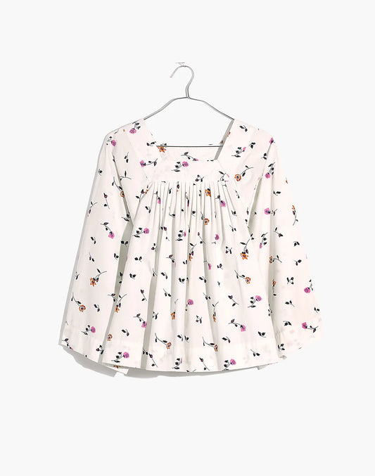 Madewell Square-Neck Top in Sweet Blossoms