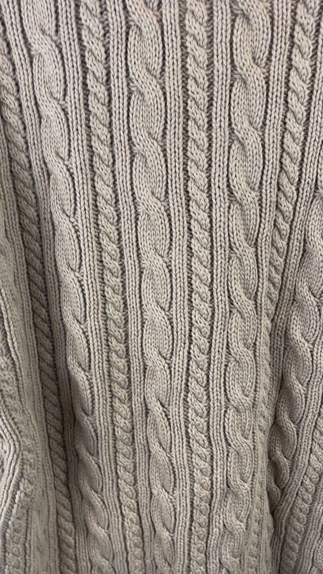 Vintage 90s Banana Republic Cable Knit Sweater SM Brown Pullover V