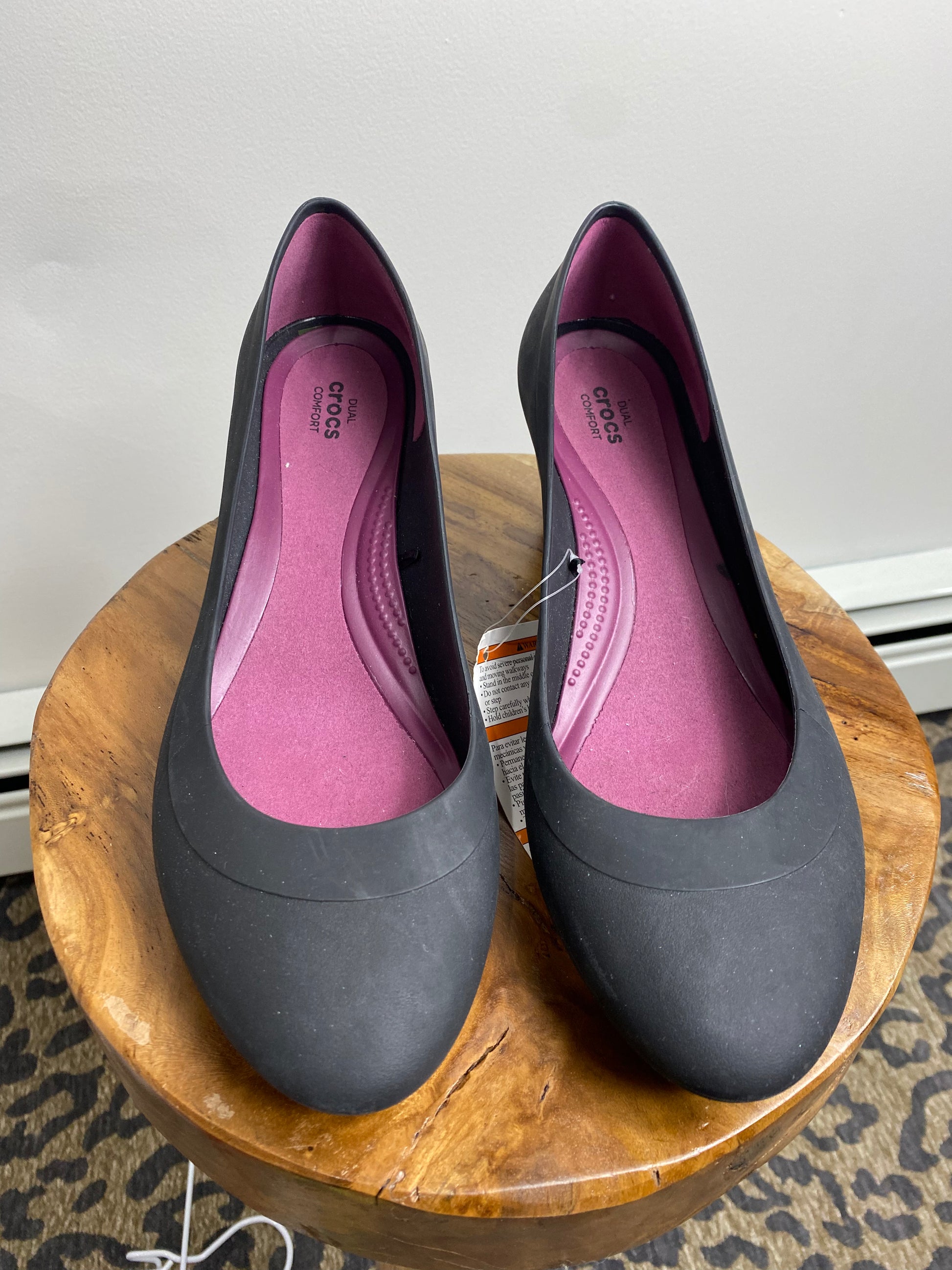 Crocs Lina Wedge Black Shoes Bsimplystyled